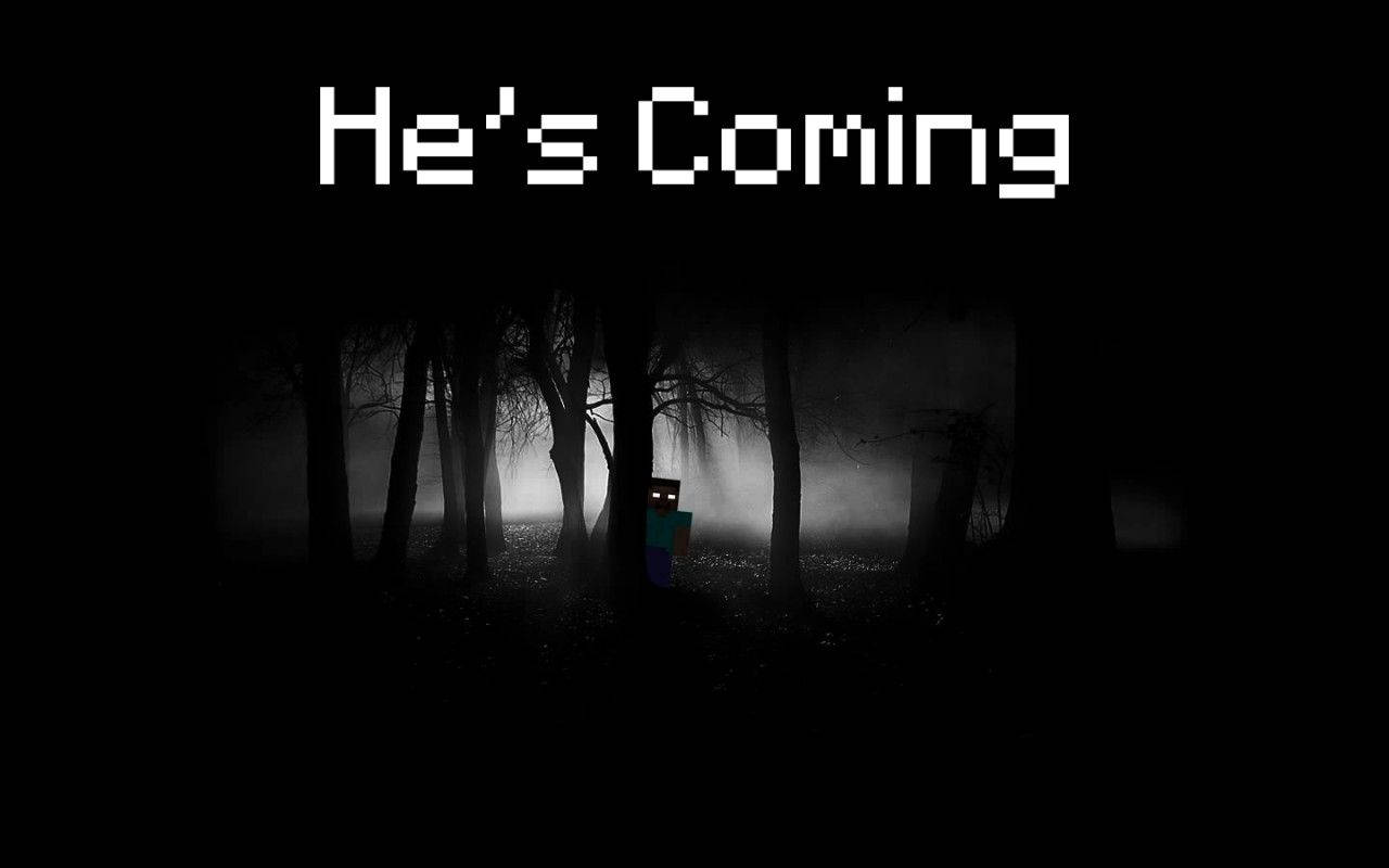 Herobrine, Minecraft, pixelated, HD Desktop Wallpaper