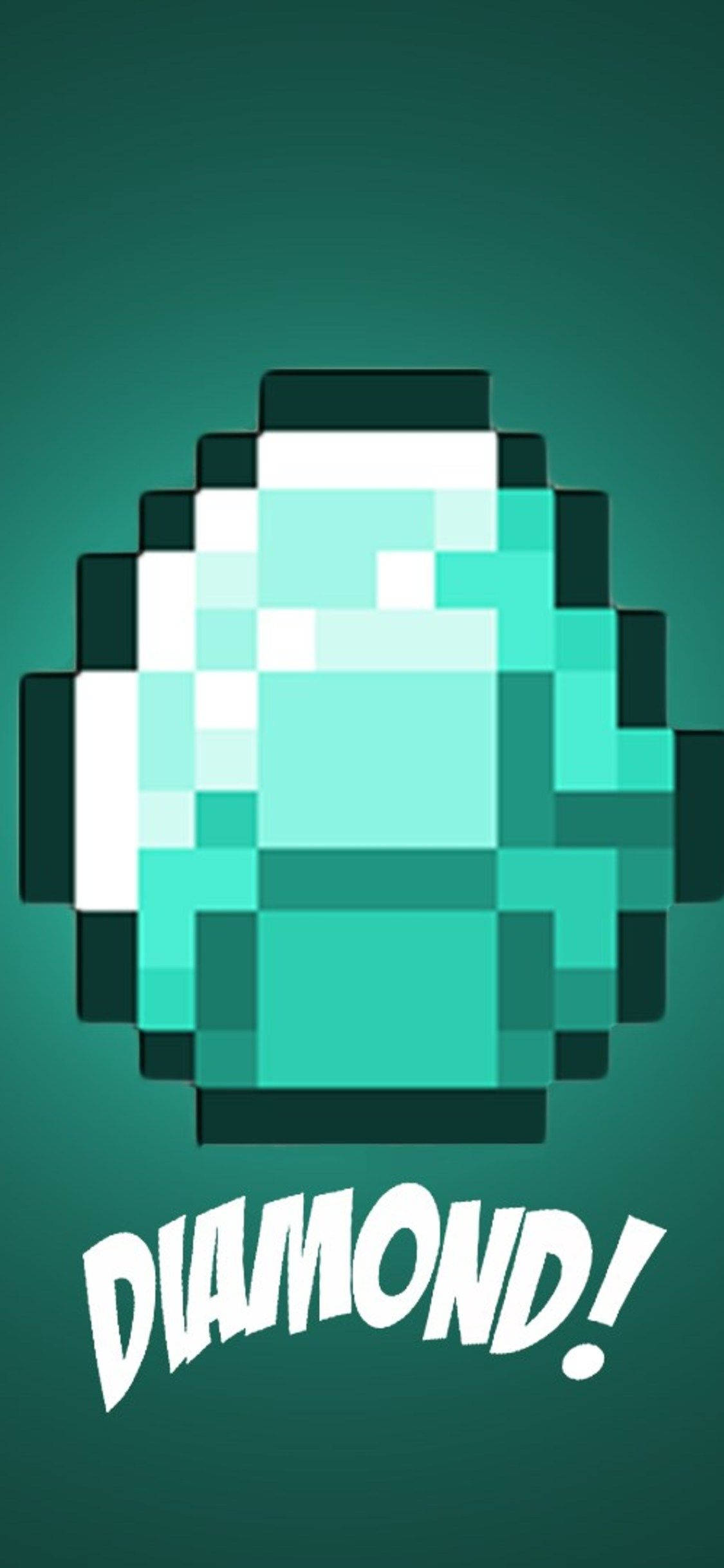 Minecraft, iPhone, diamond, Full HD Phone Wallpaper