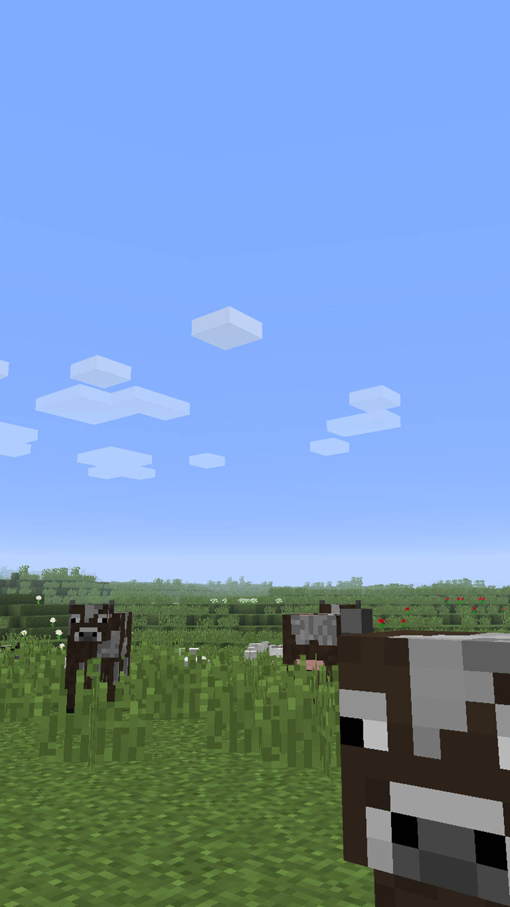 Minecraft, phone, huge farm, HD Phone Wallpaper
