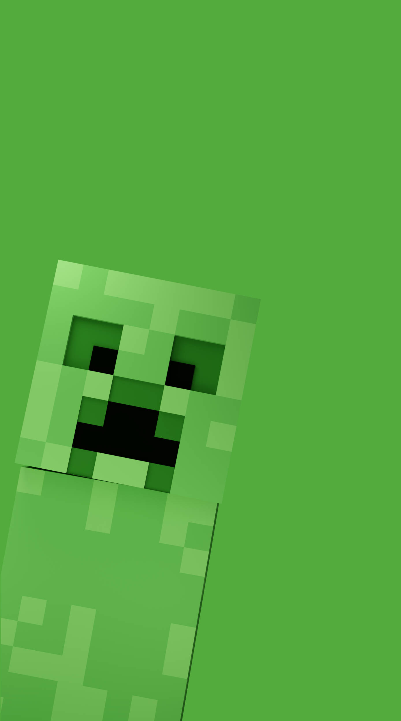 Minecraft, green creeper, pixelated, Full HD Phone Wallpaper