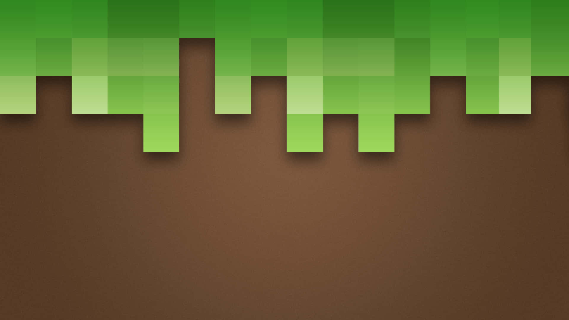 Minecraft, green grass blocks, rocky mountains, Full HD Desktop Wallpaper