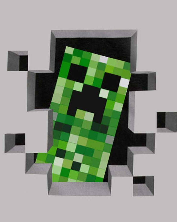 Minecraft, creeper, pixelated green creeper, SD Phone Wallpaper