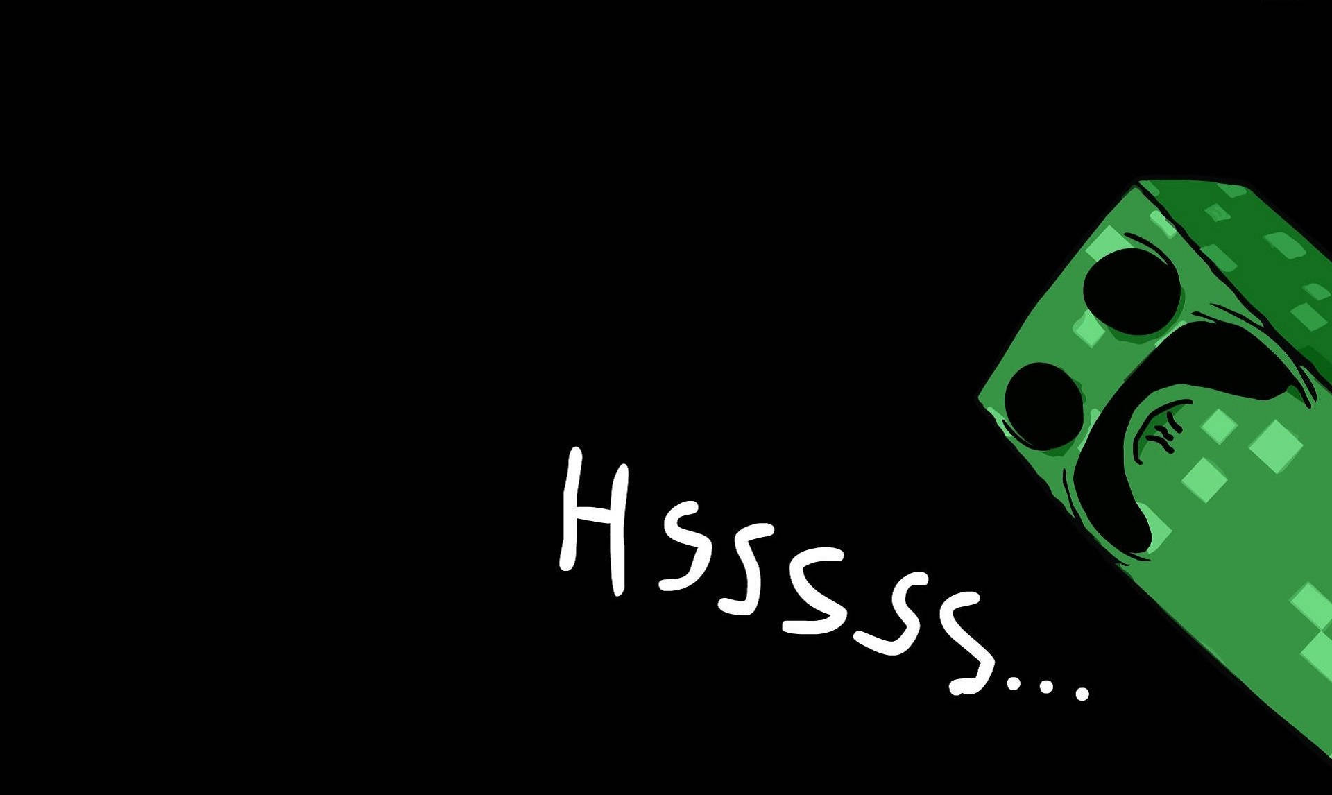Minecraft, creeper, mustache, Full HD Desktop Wallpaper