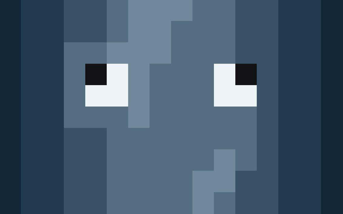 Minecraft Mobs, pixelated face, wide white eyes, SD Desktop Wallpaper