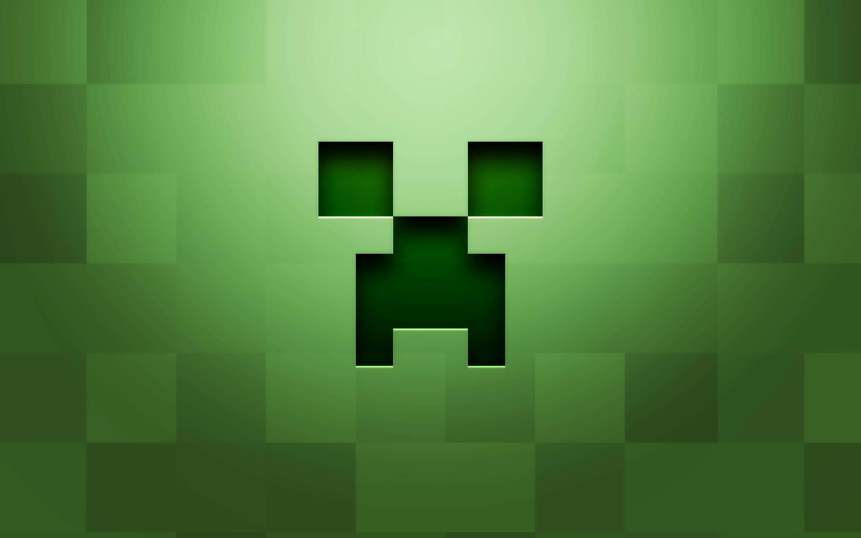 Minecraft Mobs, creeper, green, 2K Desktop Wallpaper