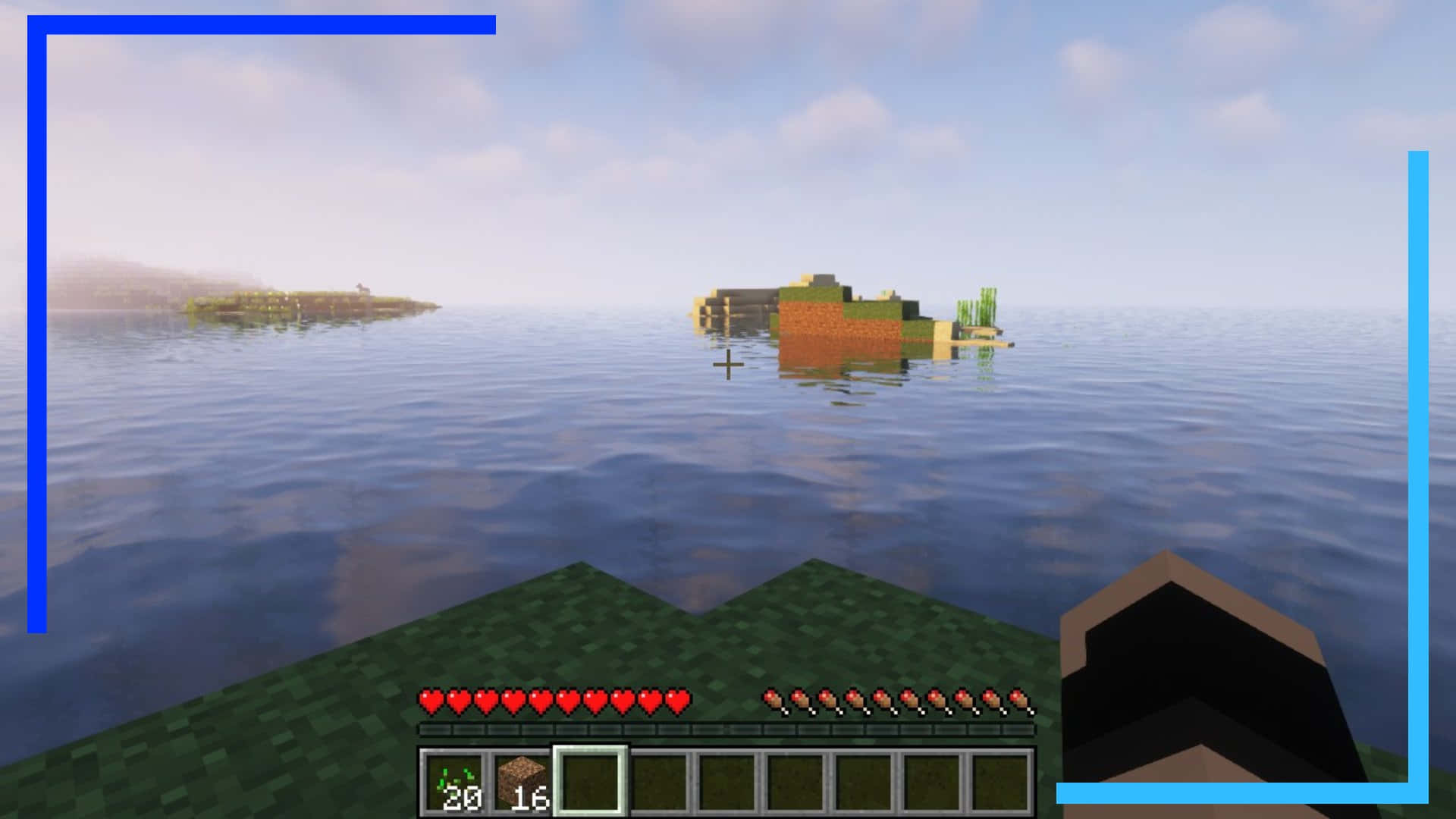 Minecraft, 1920 x 1080, ocean, Full HD Desktop Wallpaper