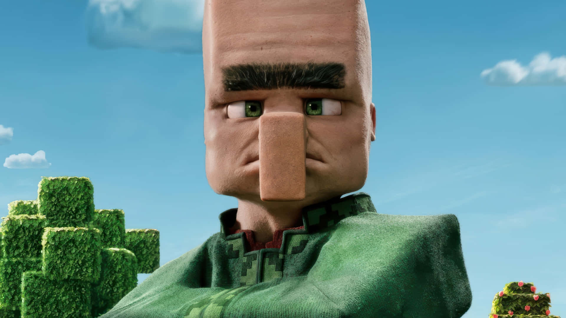 Minecraft Movie, villain, blocky animated character, Full HD Desktop Wallpaper