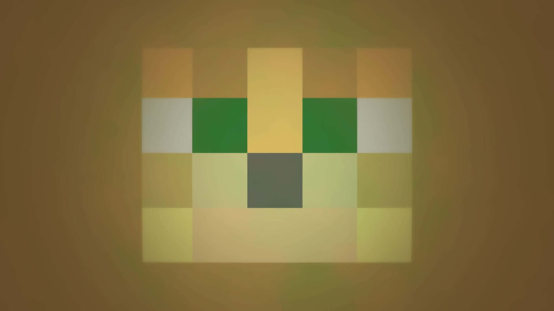 Minecraft Ocelot, green eyes, gray nose, Full HD Desktop Wallpaper