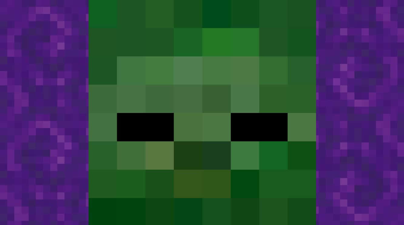 Minecraft, pixel art, green creeper, HD Desktop Wallpaper