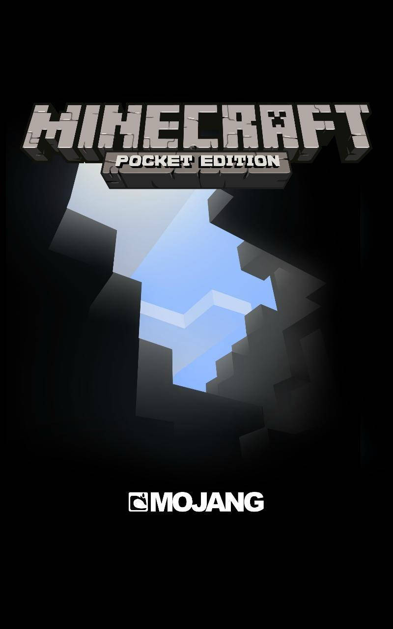 Minecraft Pocket Edition, pixelated hole, bright blue sky, HD Phone Wallpaper