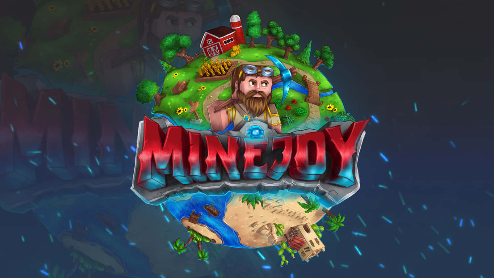 Minecraft Server, cartoon miner, goggles, HD Desktop Wallpaper