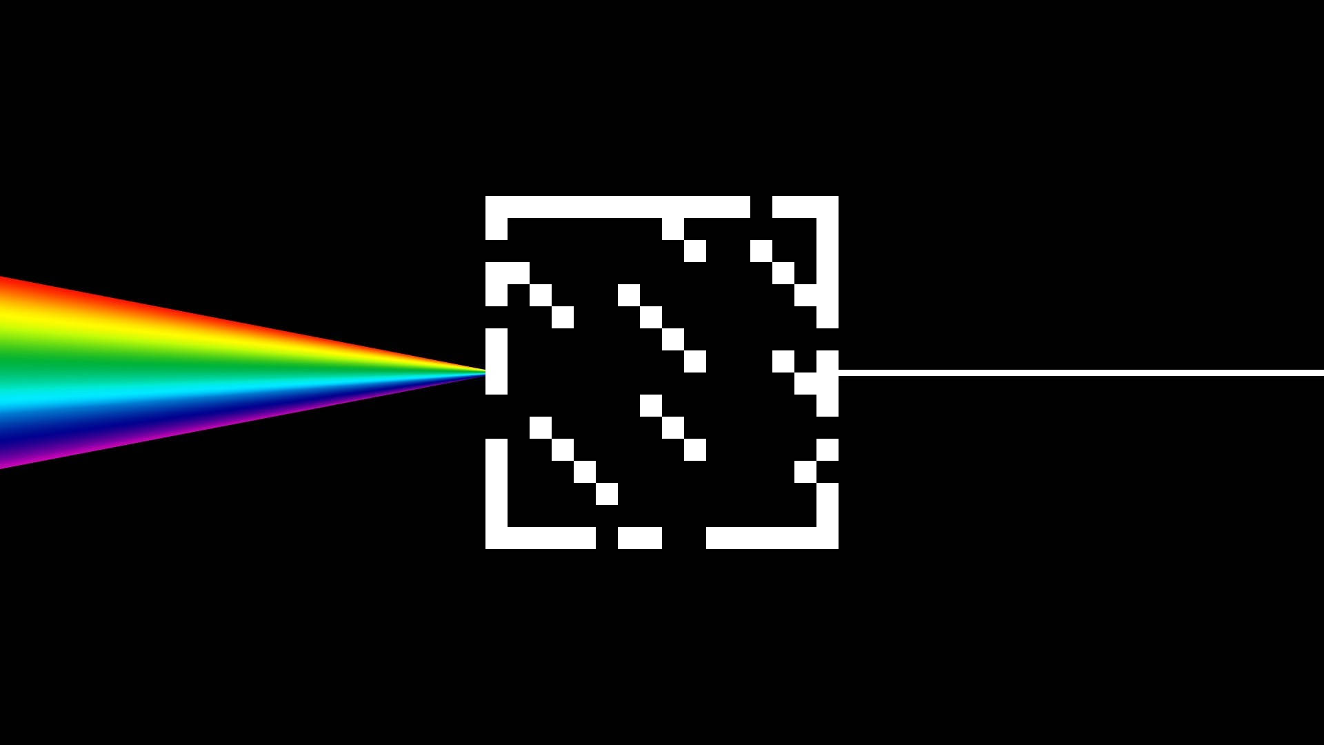 Minecraft, glass prism, pixelated, Full HD Desktop Wallpaper