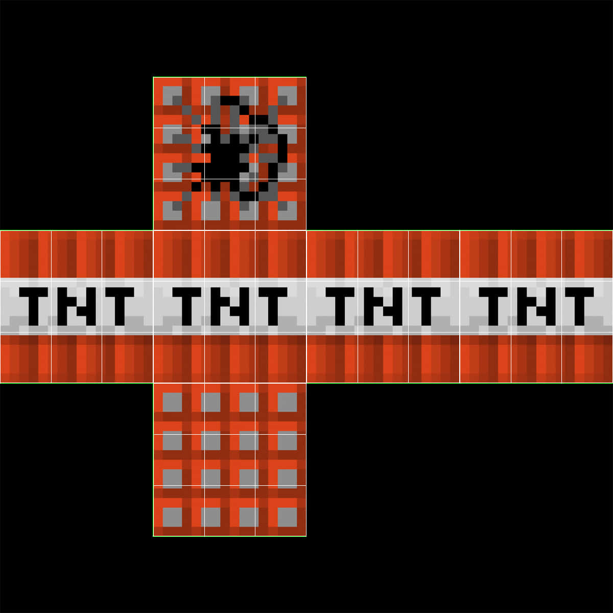 Minecraft TNT, pixelated, red and gray, SD Desktop Wallpaper