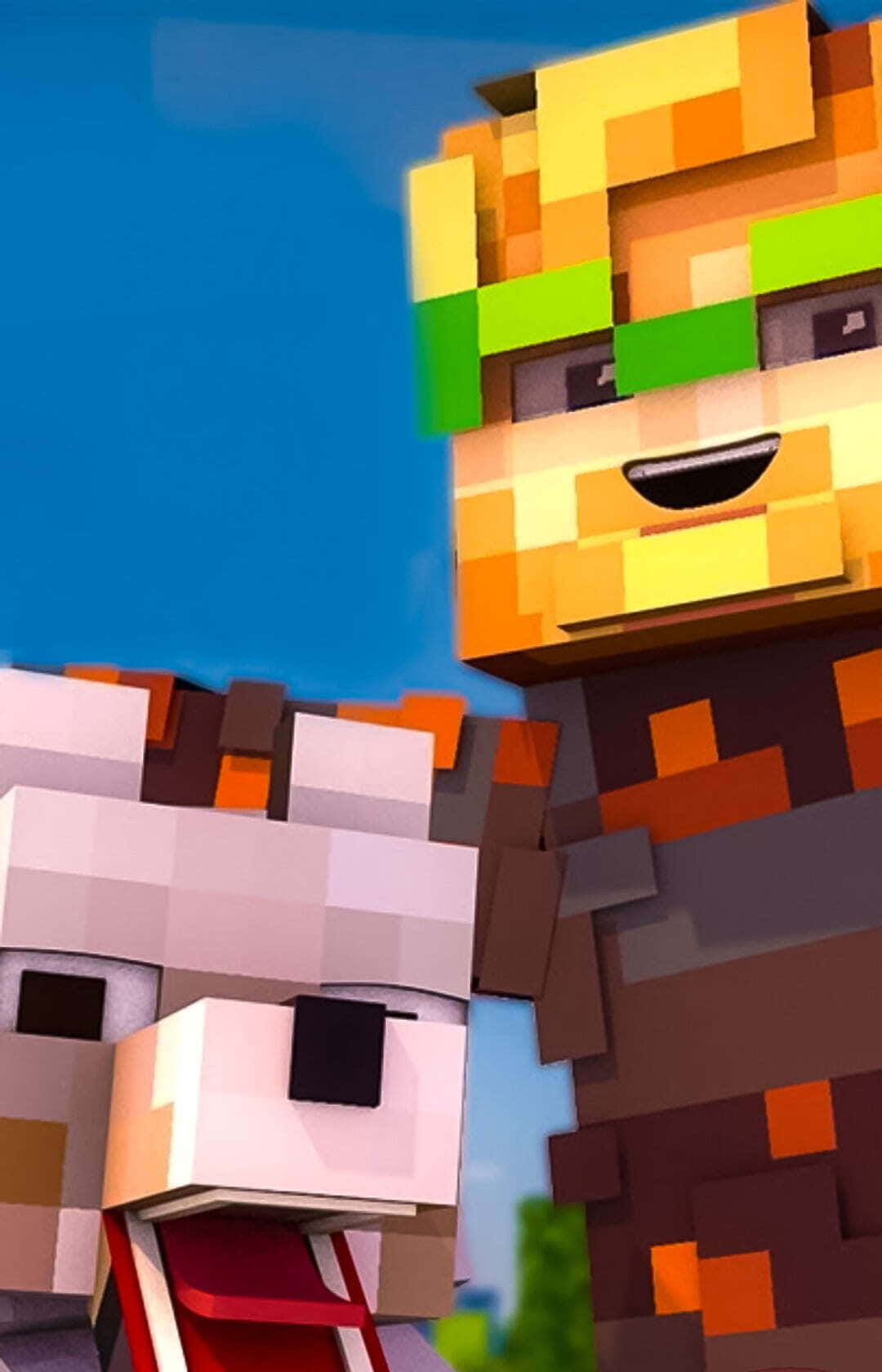 Minecraft, YouTubers, green hair, HD Phone Wallpaper