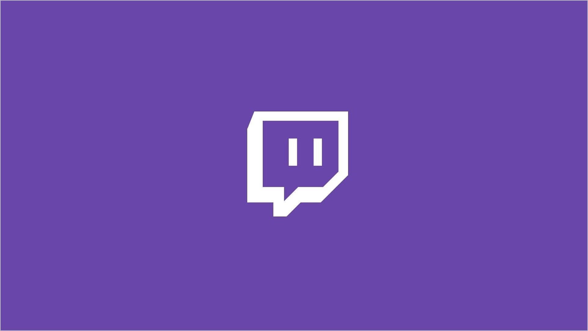Twitch, white Twitch logo, solid purple background, Full HD Desktop Wallpaper