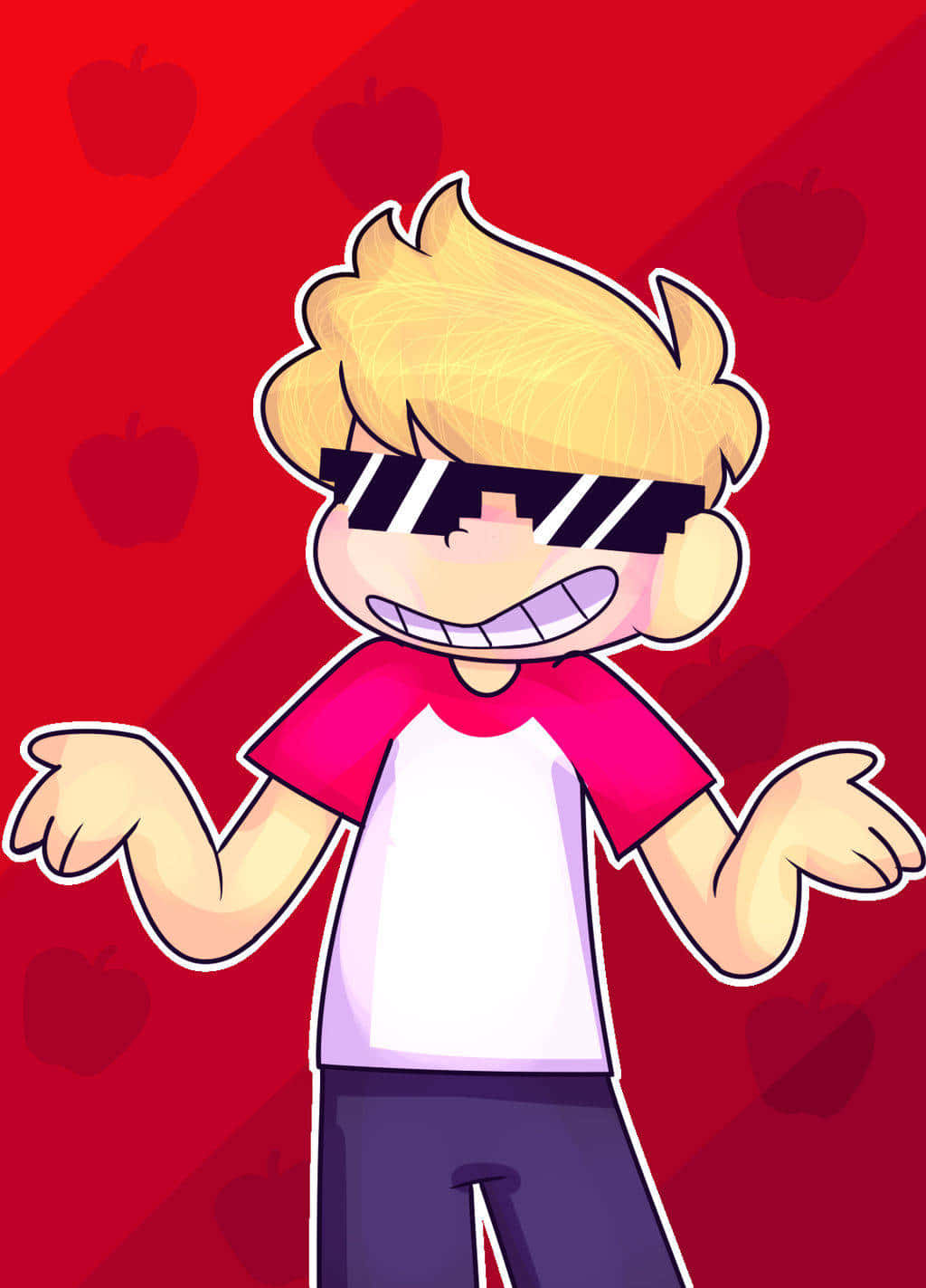 Minecraft Twitch Streamers, cartoon boy, blonde hair, HD Phone Wallpaper