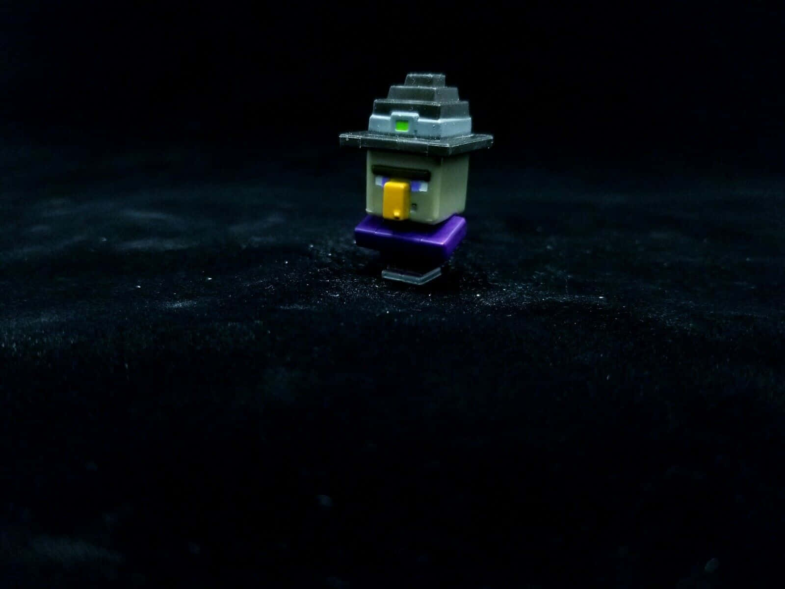 Minecraft Witch, pixelated, dark textured surface, HD Desktop Wallpaper
