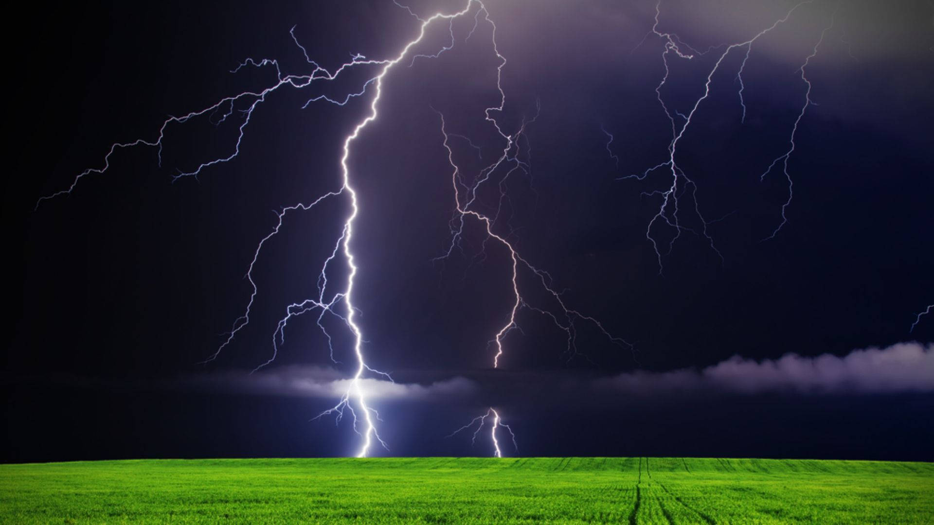 Wither Storm, Minecraft, lightning storm, Full HD Desktop Wallpaper