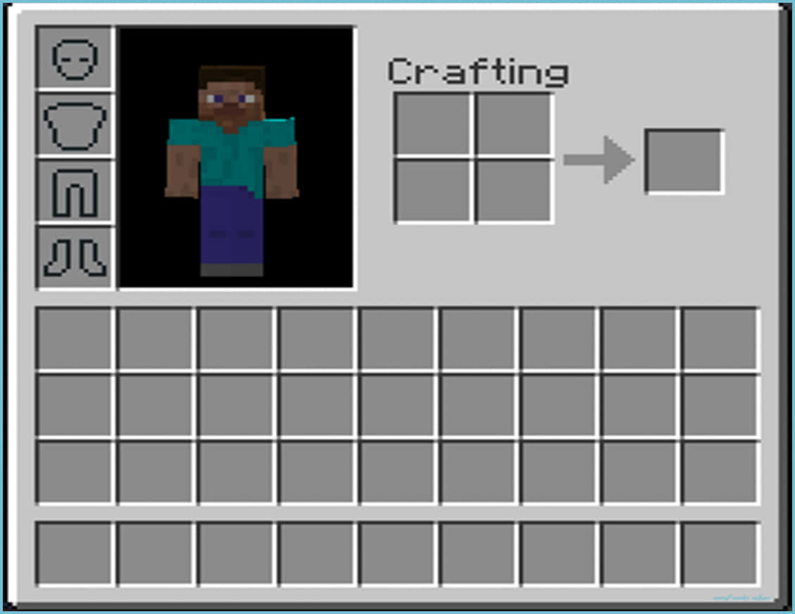 Minecraft, inventory, crafting grid, SD Desktop Wallpaper