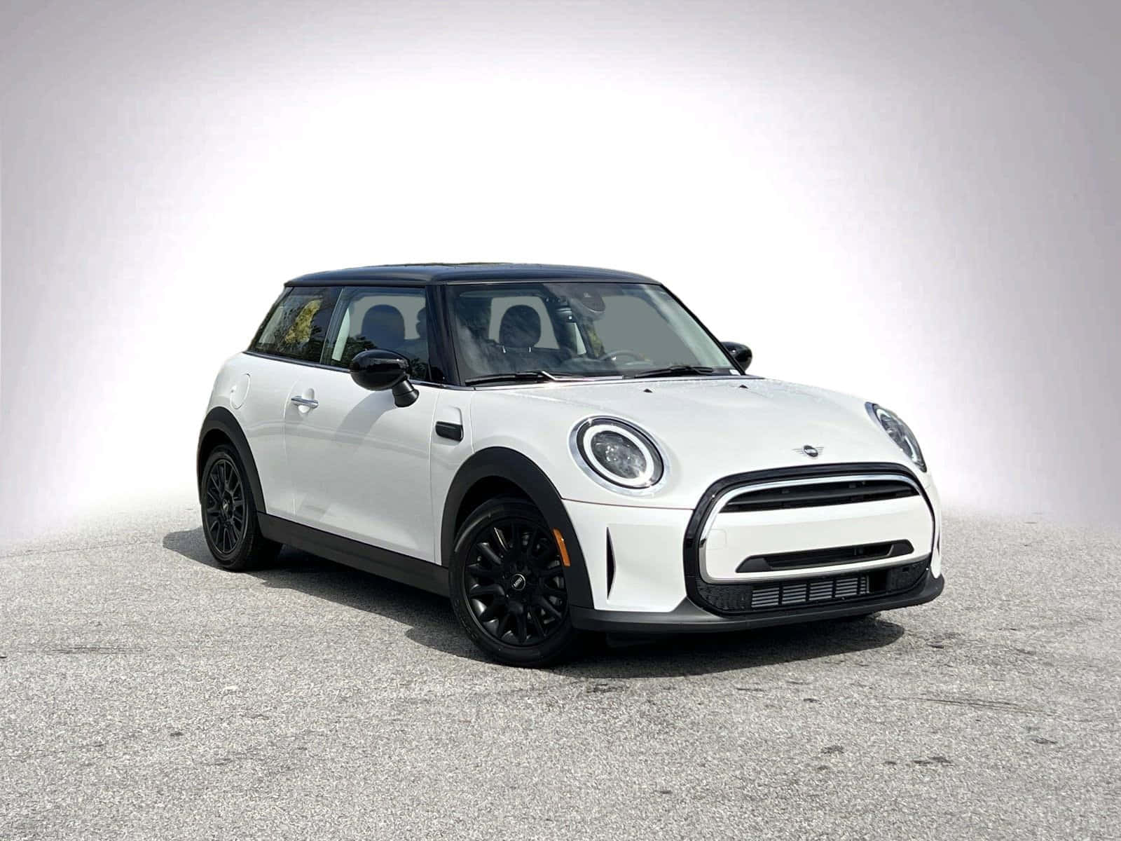 Mini Cooper Hardtop 2 Door, white, black roof, HD Desktop Wallpaper