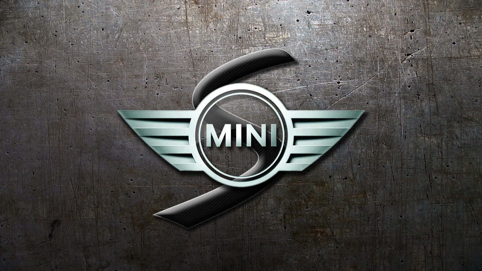 MINI logo, winged emblem, carbon fiber accents, HD Desktop Wallpaper