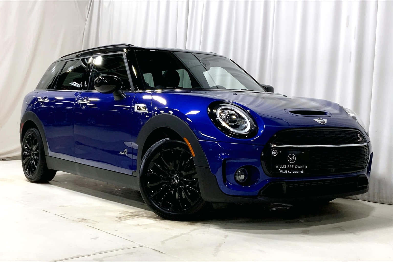 Mini Cooper S Clubman All4, royal blue, black accents, HD Desktop Wallpaper