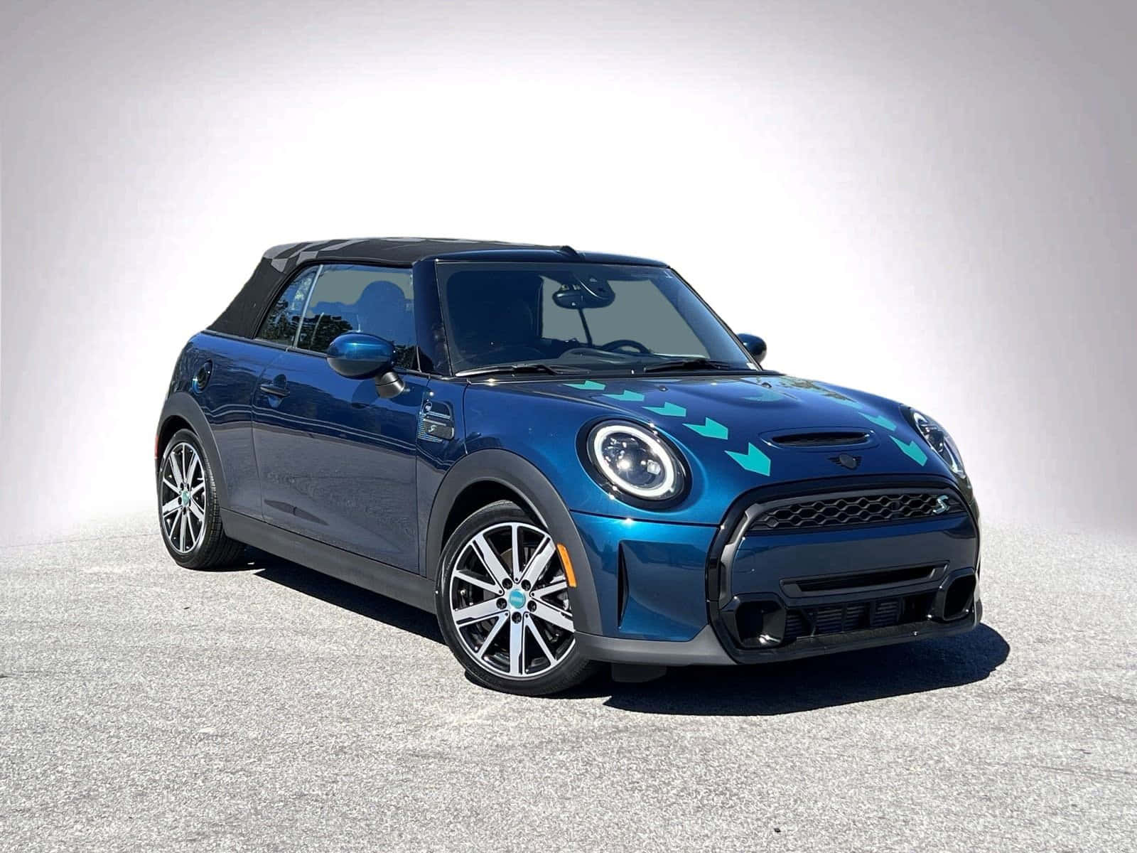 Mini Cooper S, convertible, blue, HD Desktop Wallpaper