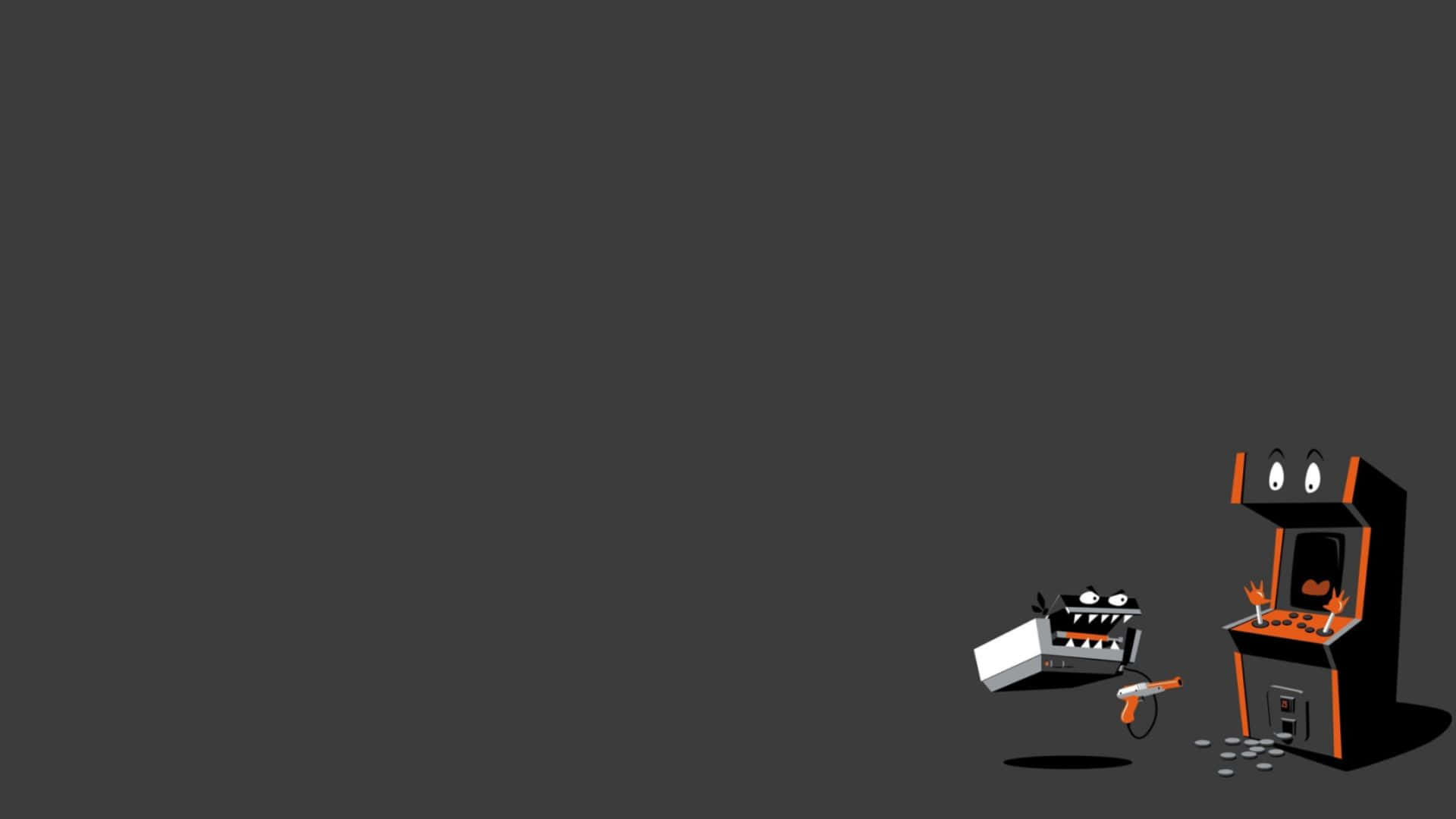 minimalist game, 1920 x 1080 wallpaper, cartoon arcade machines, Full HD Desktop Wallpaper