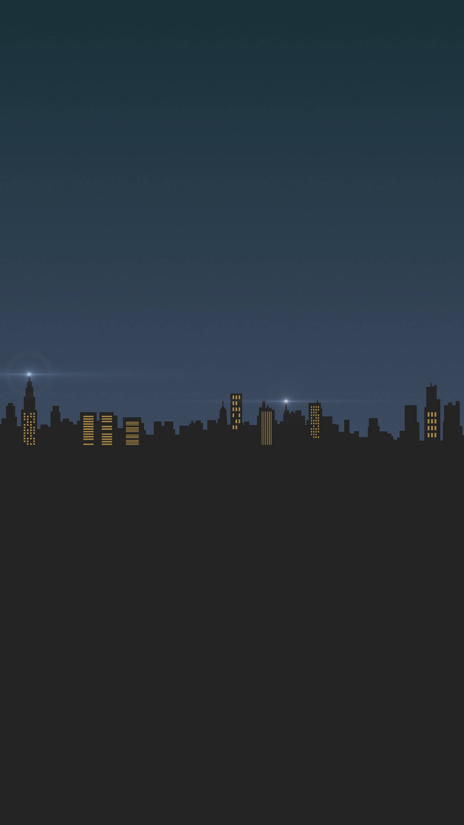 Cityscape Silhouette, minimalist pixel-art, city skyline, 2K Phone Wallpaper