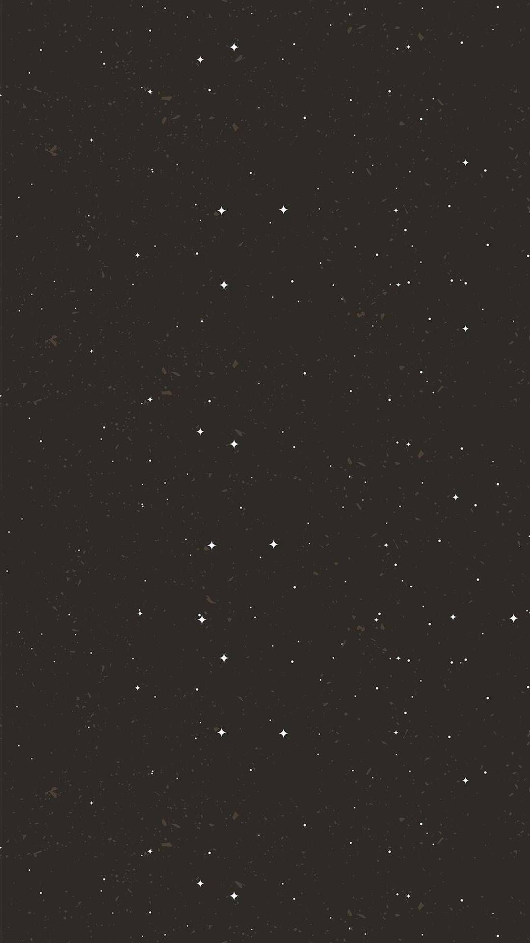 Starry Night Sky, minimal dark iPhone, twinkling white stars, Full HD Phone Wallpaper