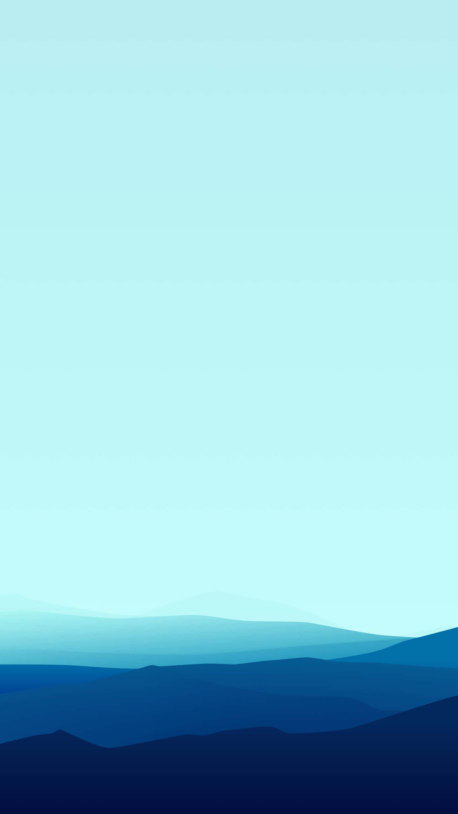 minimal iphone, mountain silhouettes, gradient sky, 2K Phone Wallpaper