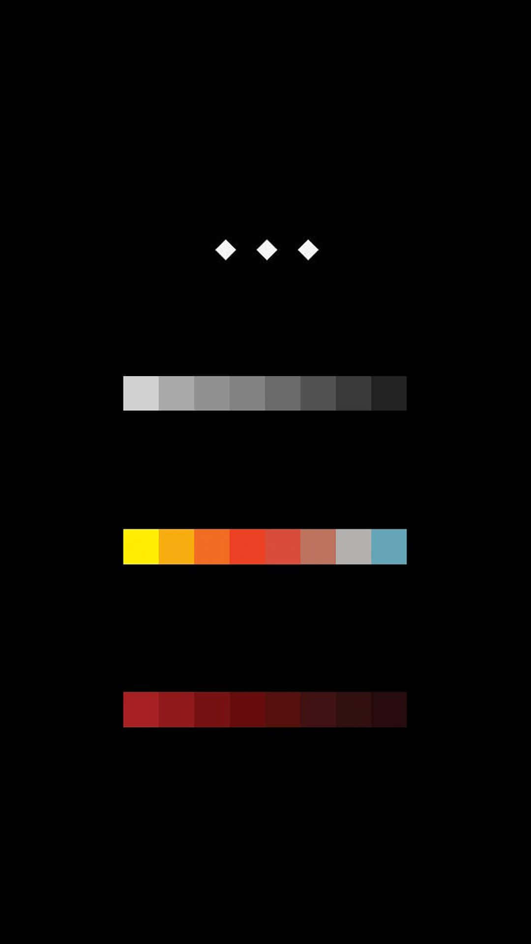 black background, color palette, horizontal color gradient bars, Full HD Phone Wallpaper