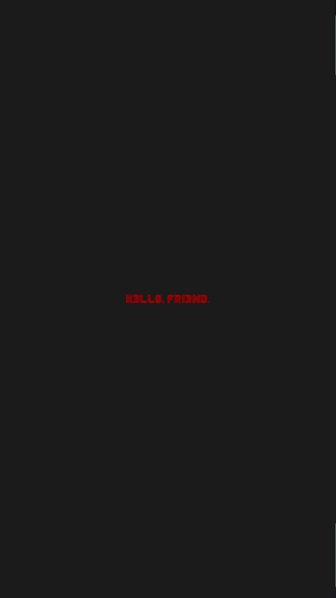 minimal iphone, black background, red text, Full HD Phone Wallpaper
