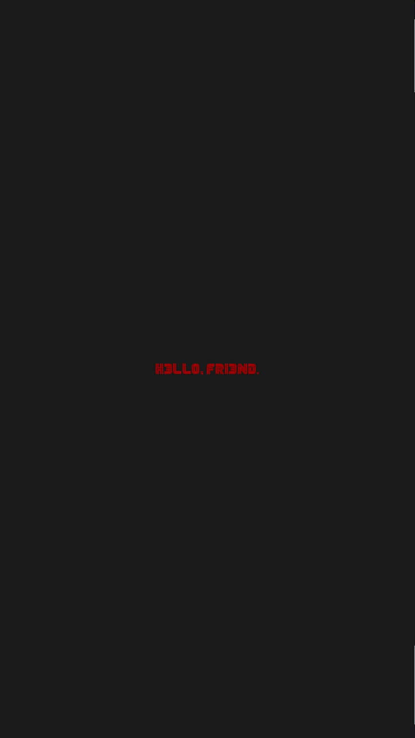 minimal iPhone, black background, bold red text, HD Phone Wallpaper