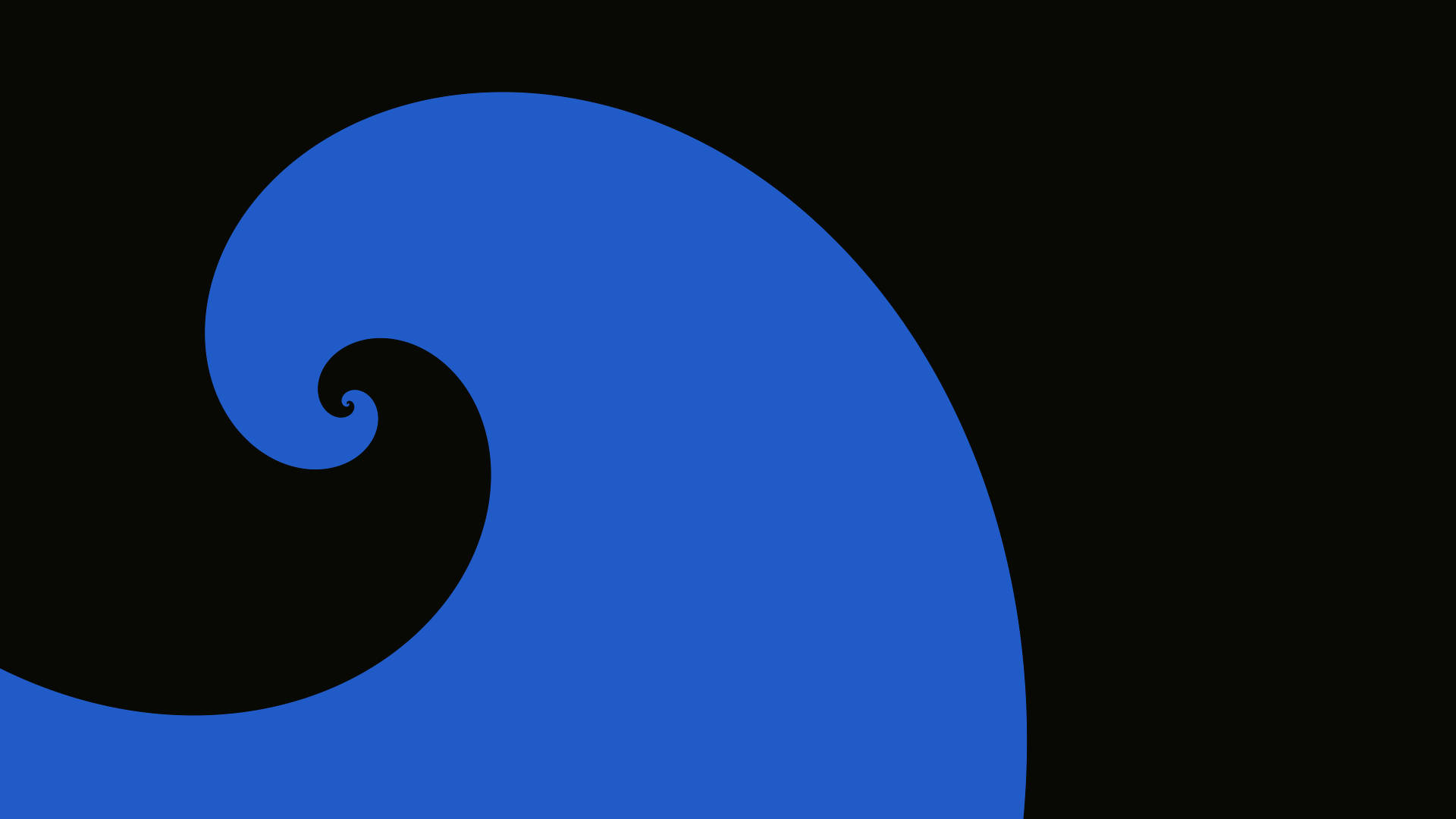 Blue Wave, minimal, dark, Full HD Desktop Wallpaper