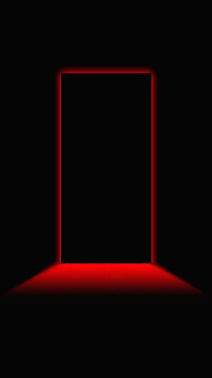 iPhone 11, red, rectangular portal frame, HD Phone Wallpaper