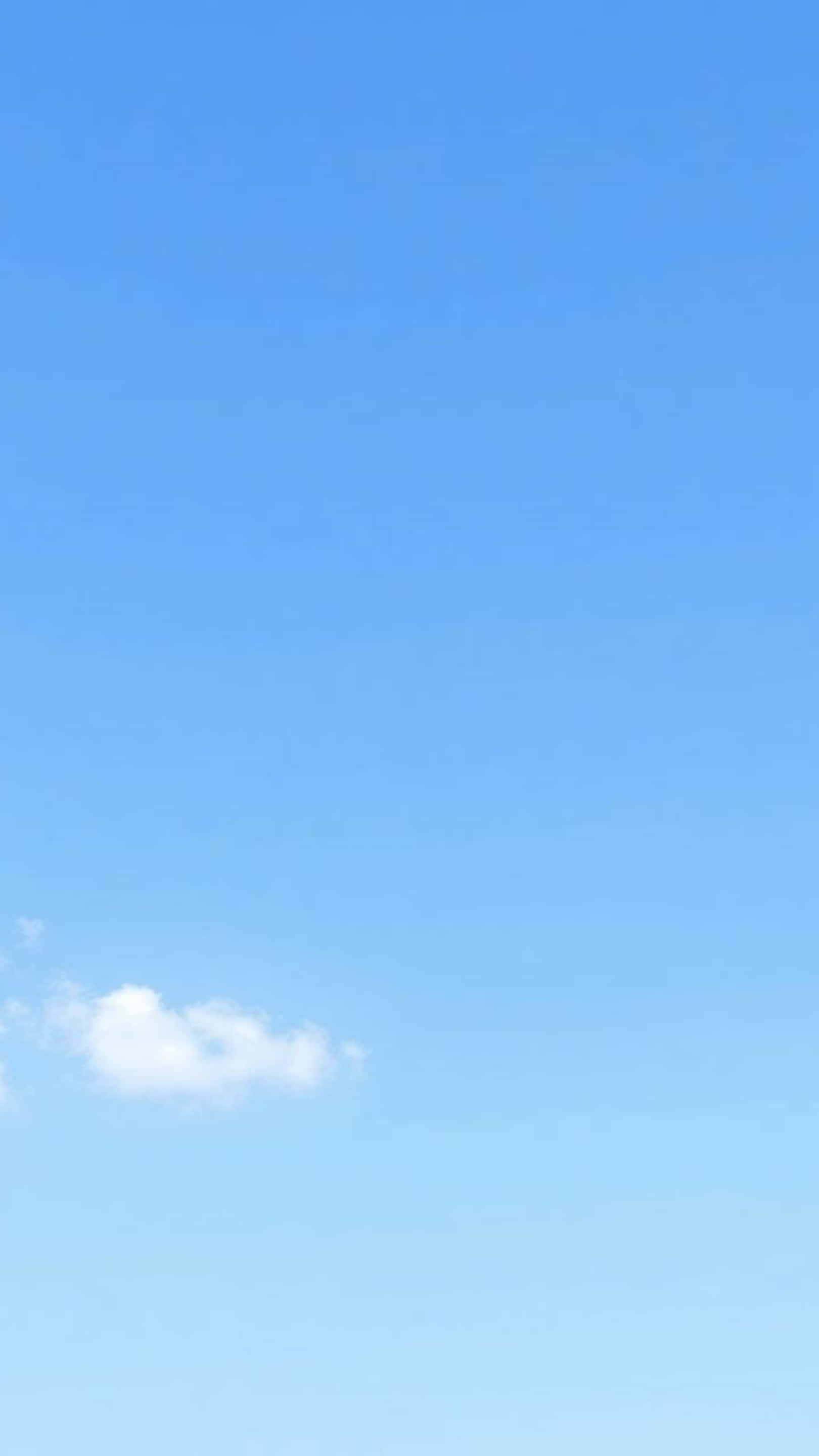 clear blue sky, fluffy white cloud, bottom left, 2K Phone Wallpaper