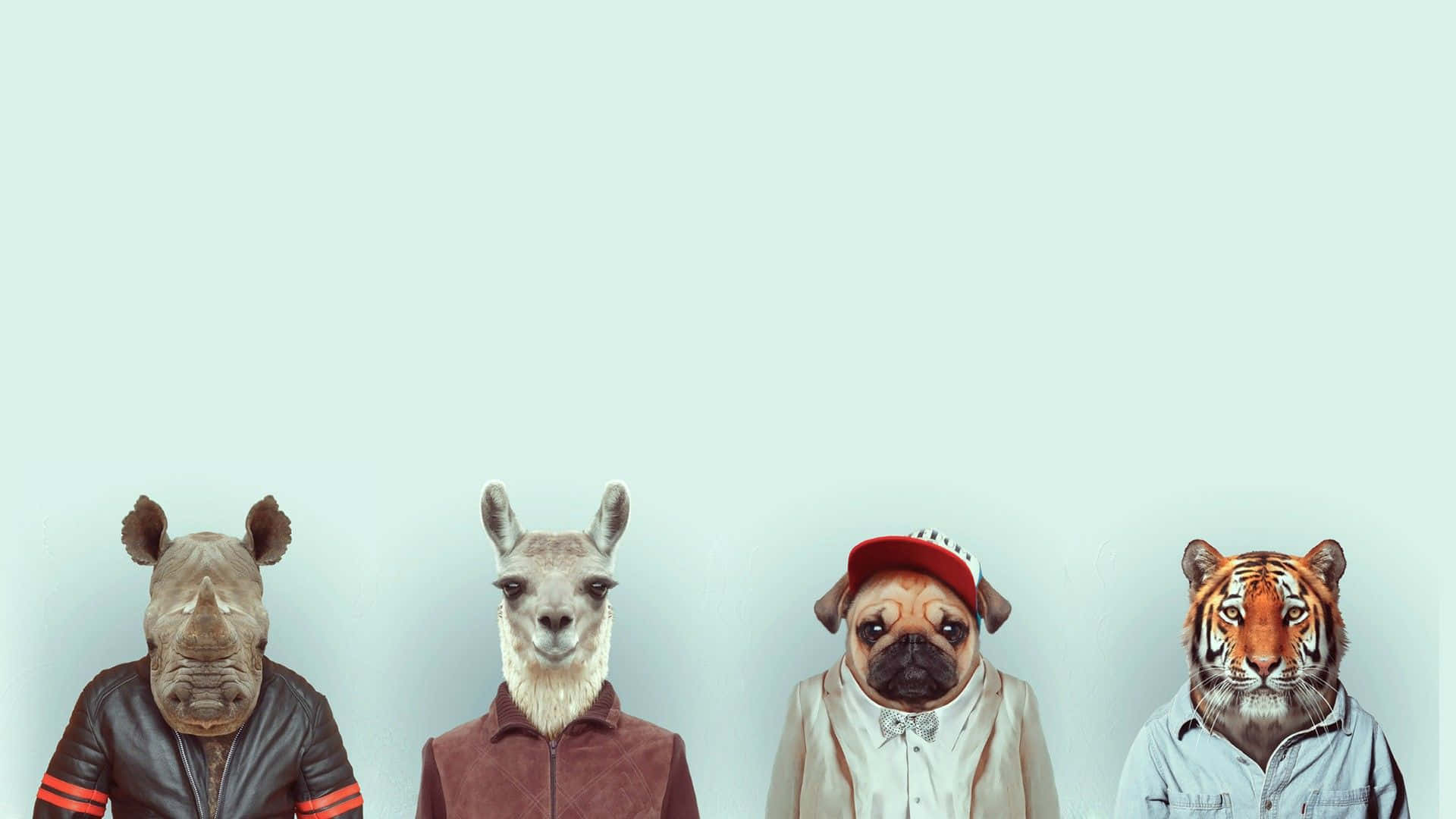 Minimalist Animal, fox, anthropomorphic animals, Full HD Desktop Wallpaper