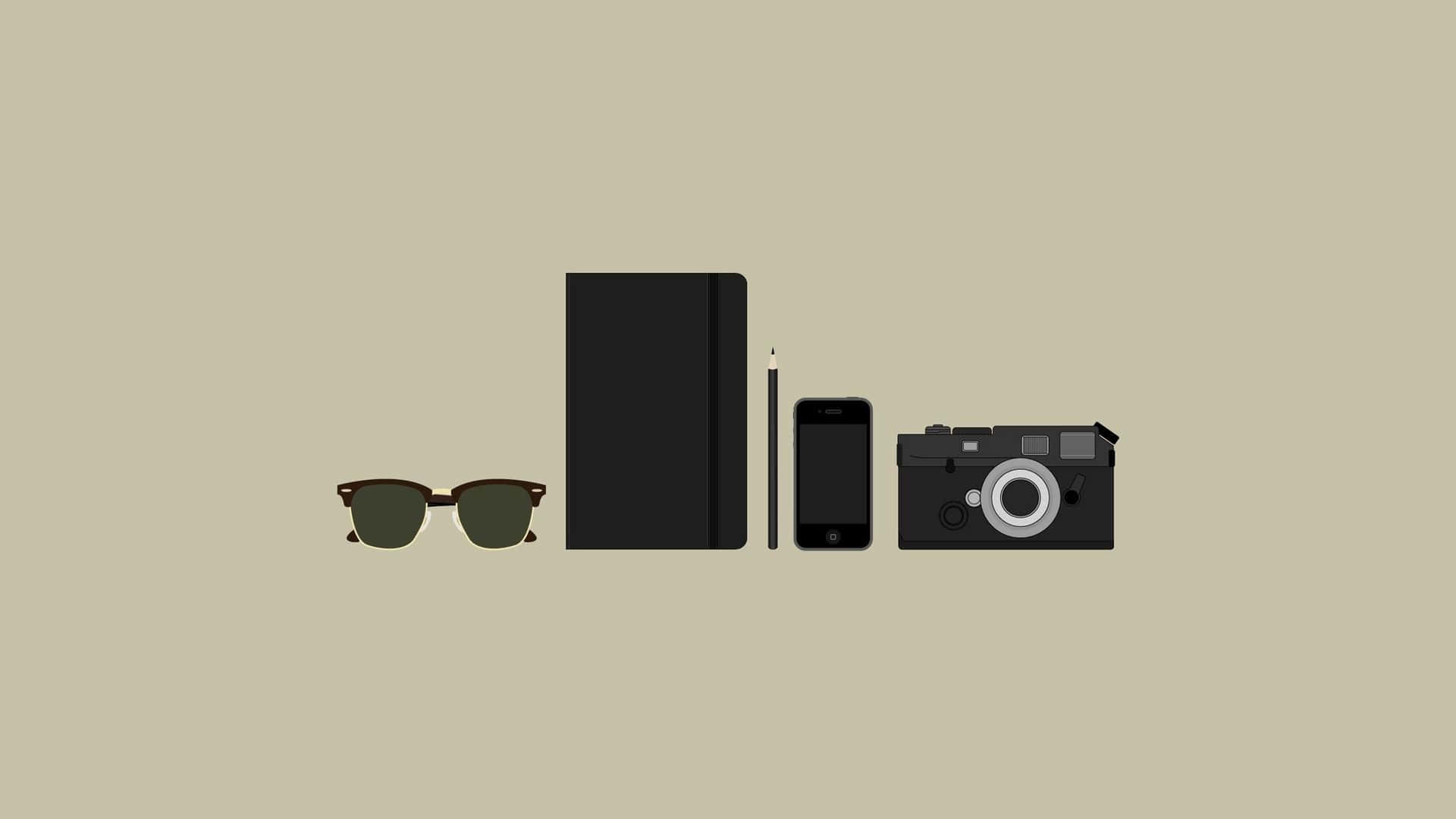 1920 x 1080, beige background, sunglasses, Full HD Desktop Wallpaper