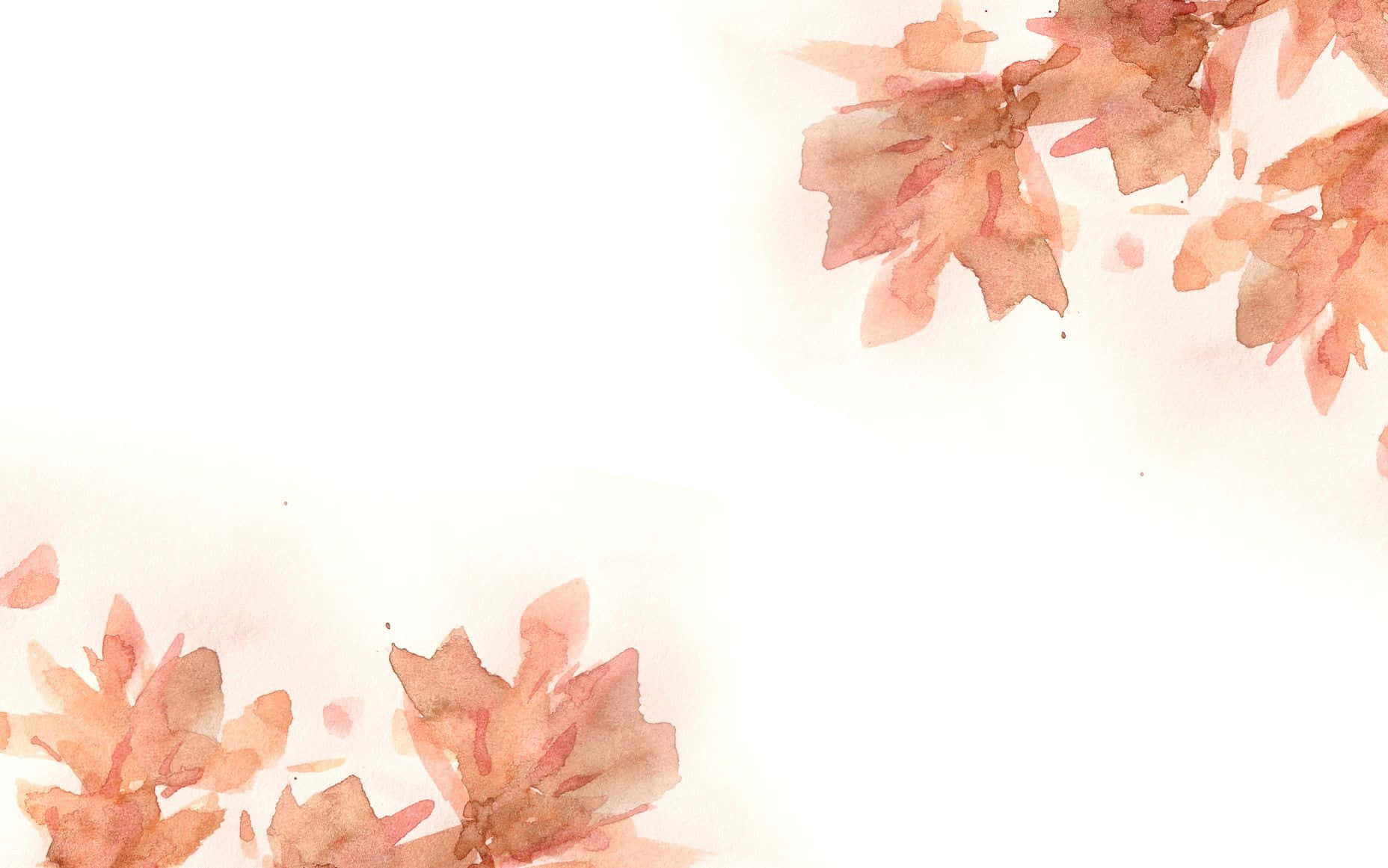 minimalist autumn, autumn leaves, peach, HD Desktop Wallpaper