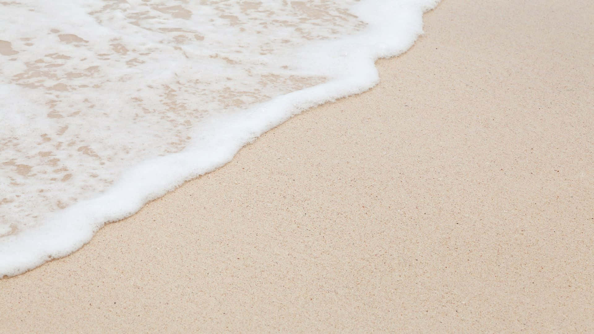 beach scene, minimalist aesthetic, waves, Full HD Desktop Wallpaper