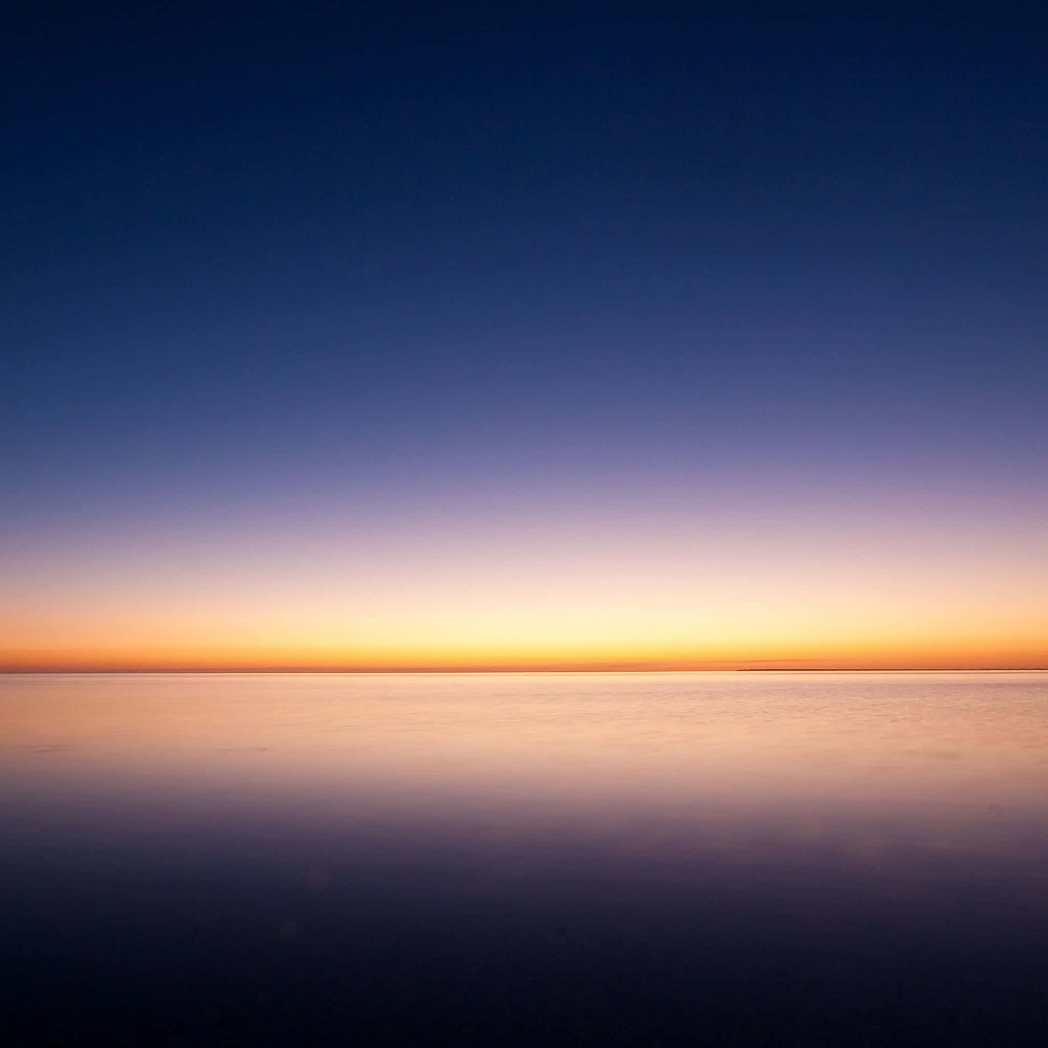 twilight sky, deep blue, warm orange, Full HD Desktop Wallpaper