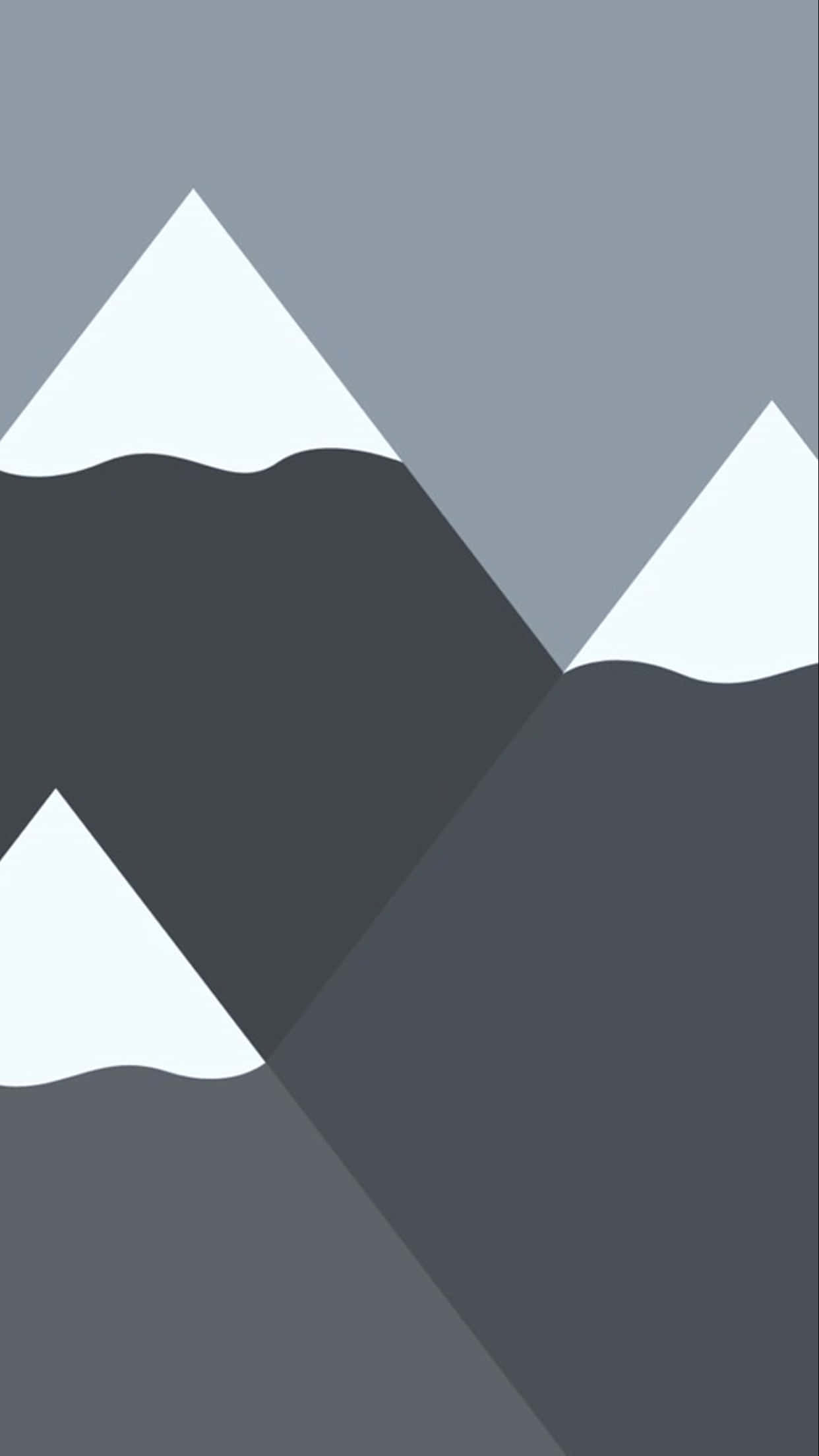 minimalist bible, geometric mountain range, sharp peaks, Full HD Phone Wallpaper