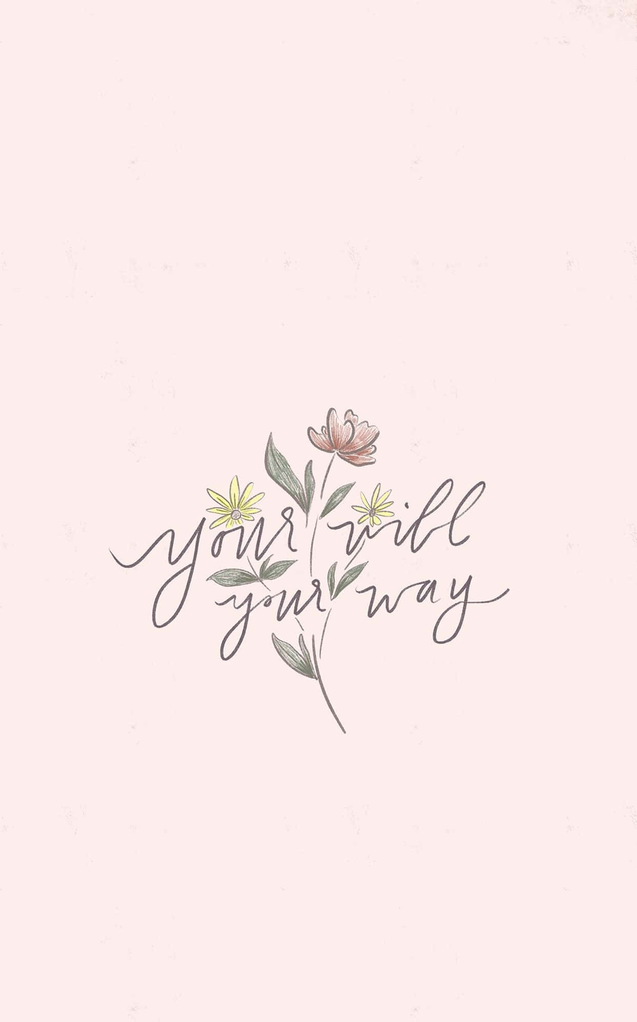 minimalist bible, pale pink background, soft watercolor flowers, Full HD Phone Wallpaper