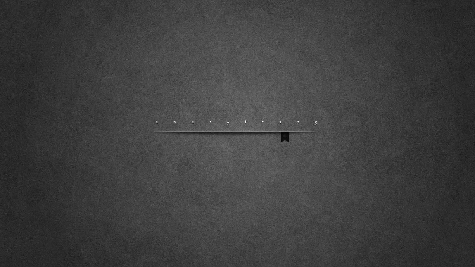 minimalist dark gray, textured background, white letters, HD Desktop Wallpaper
