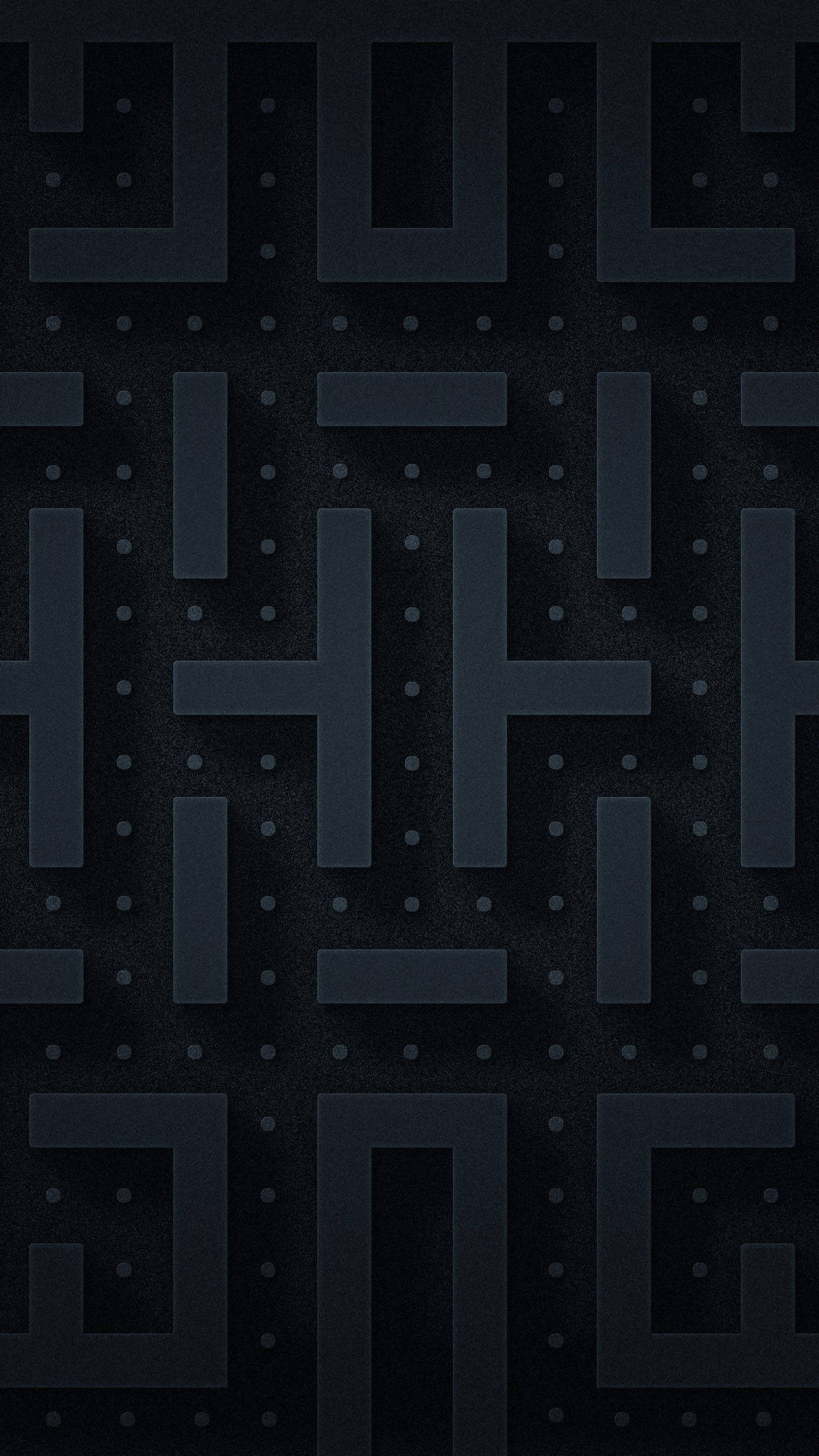 Abstract 3D Maze, Minimalist Black Phone, dark blue, Full HD Phone Wallpaper