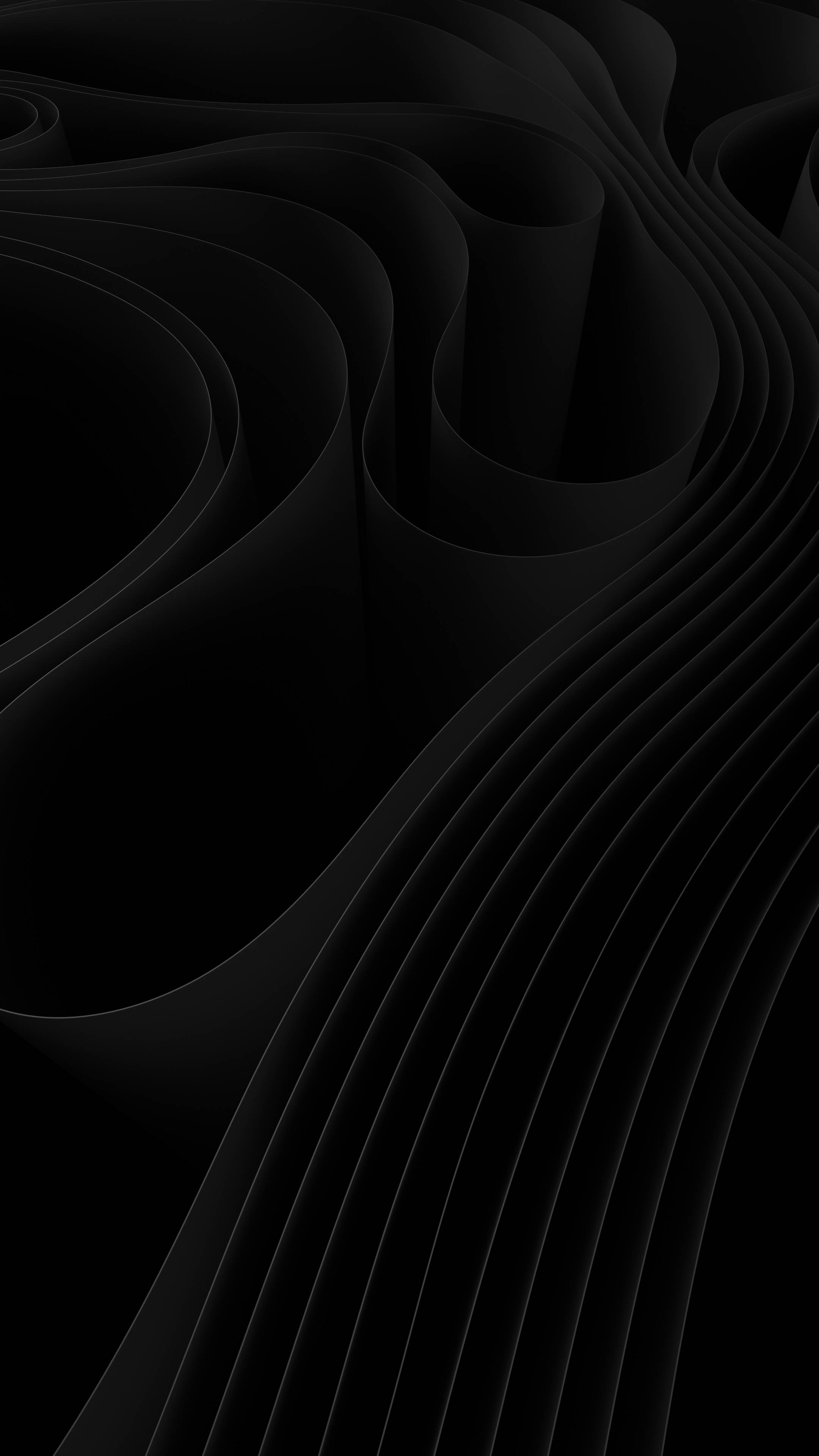 Ribbon, Minimalist Black Phone, black, 4K Phone Wallpaper