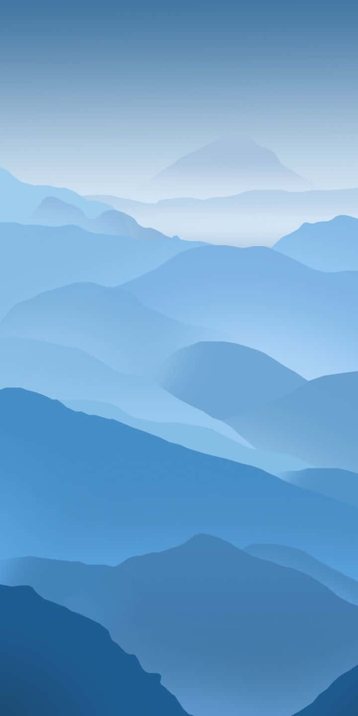 blue sky, mountains, clouds, HD Phone Wallpaper