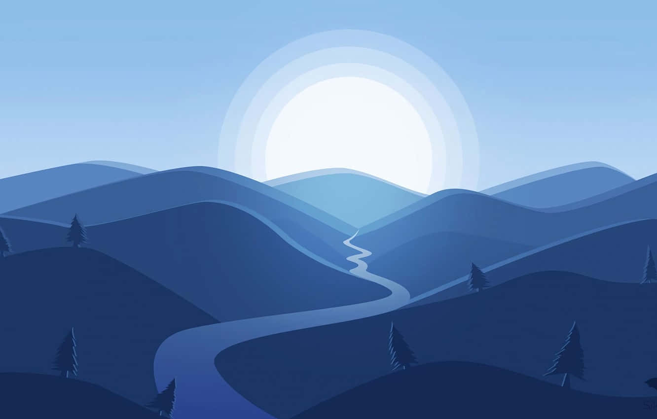 minimalist blue, soft, minimalist blue background, subtle hint of texture, HD Desktop Wallpaper