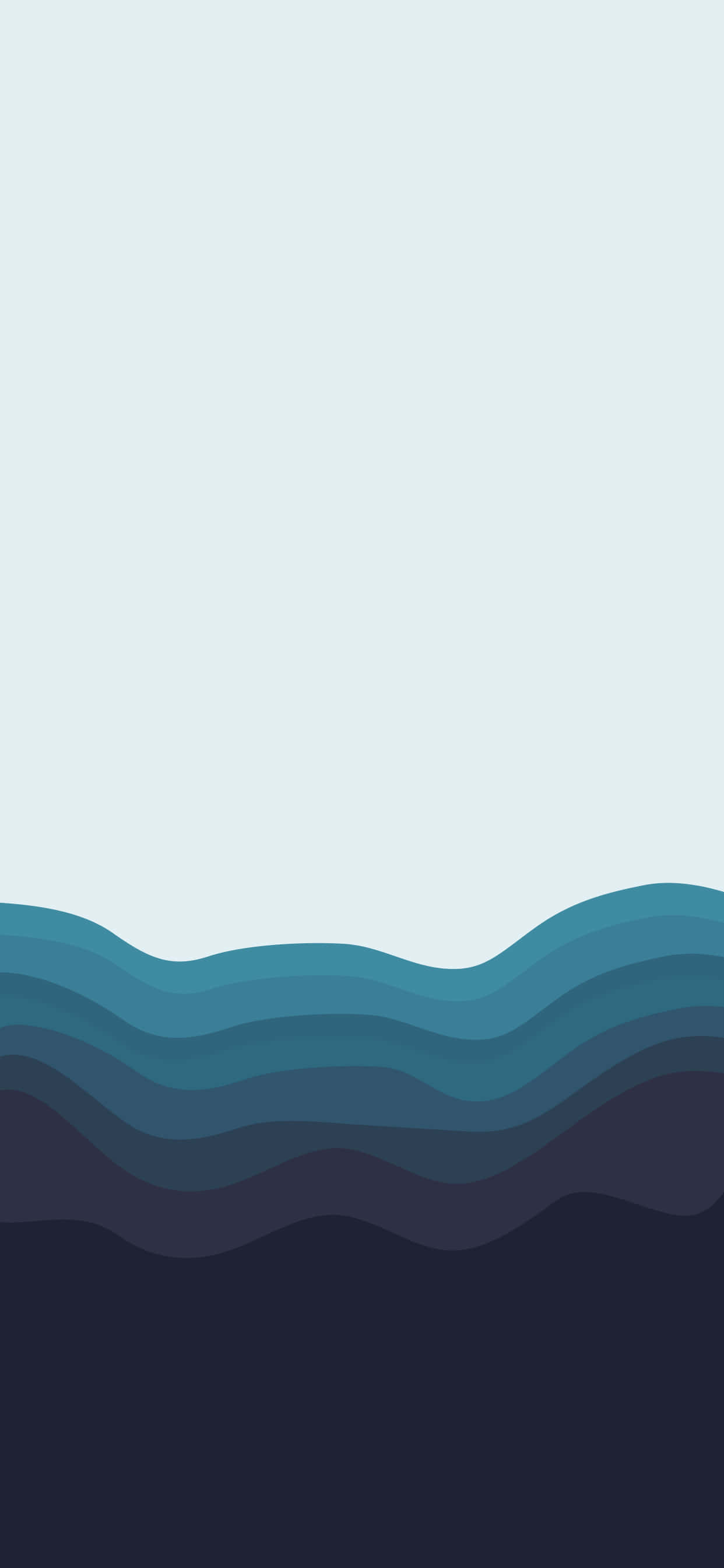 Minimalist Blue, calming blue tones, dark depths, 2K Phone Wallpaper